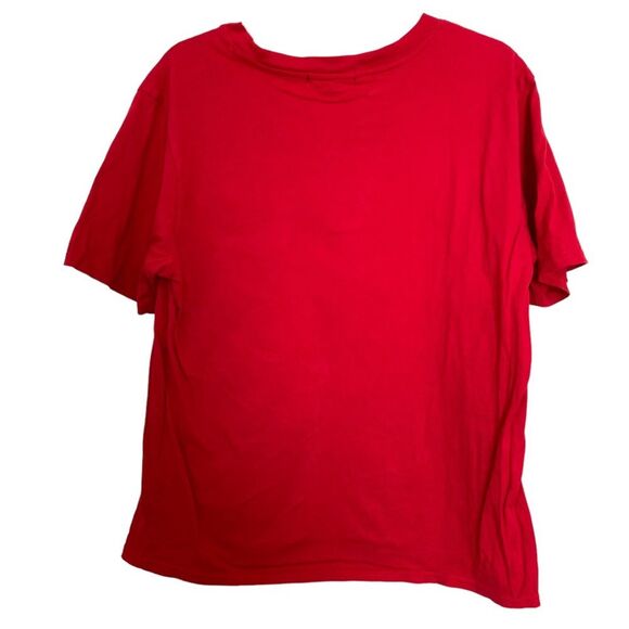 Forever 21 Red Vintage Palais Glace Graphic Print Short Sleeve Shirt Sz Medium - Picture 2 of 4